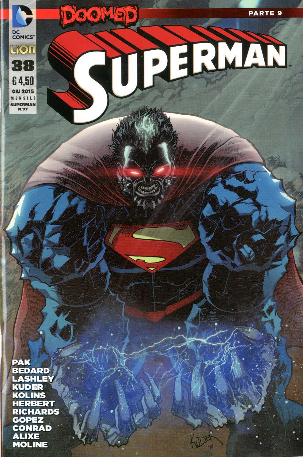 SUPERMAN serie 2012 38-LION- nuvolosofumetti.