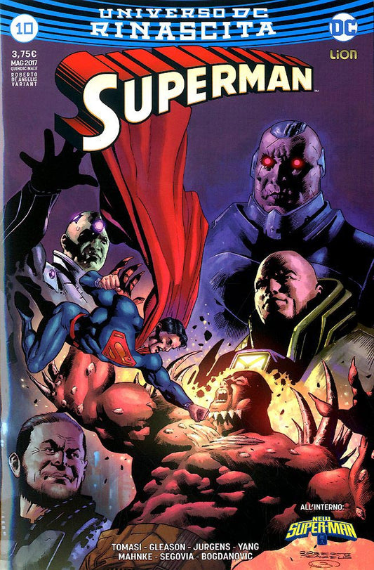 SUPERMAN rinascita # 10 variant celebrativa 10-LION- nuvolosofumetti.