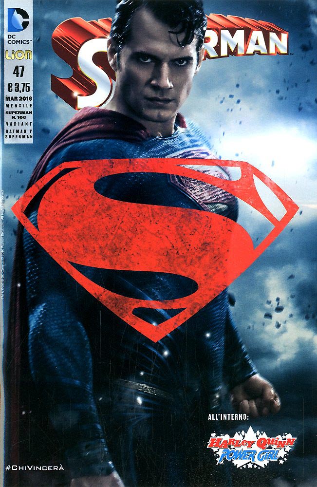 SUPERMAN serie 2012 # 47 variant fotografica-LION- nuvolosofumetti.