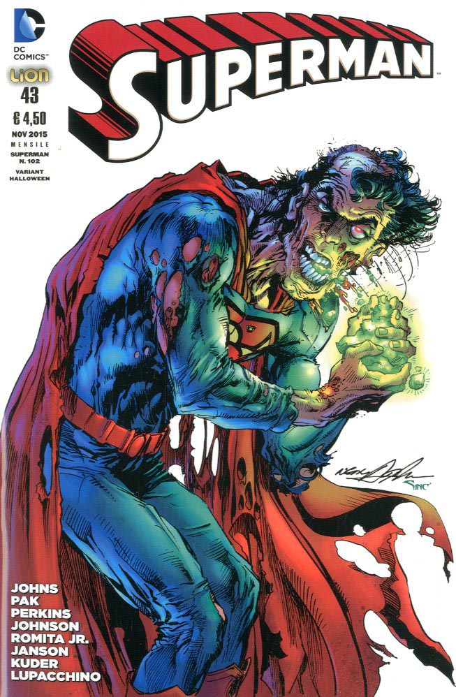SUPERMAN serie 2012 # 43 variant Halloween-LION- nuvolosofumetti.