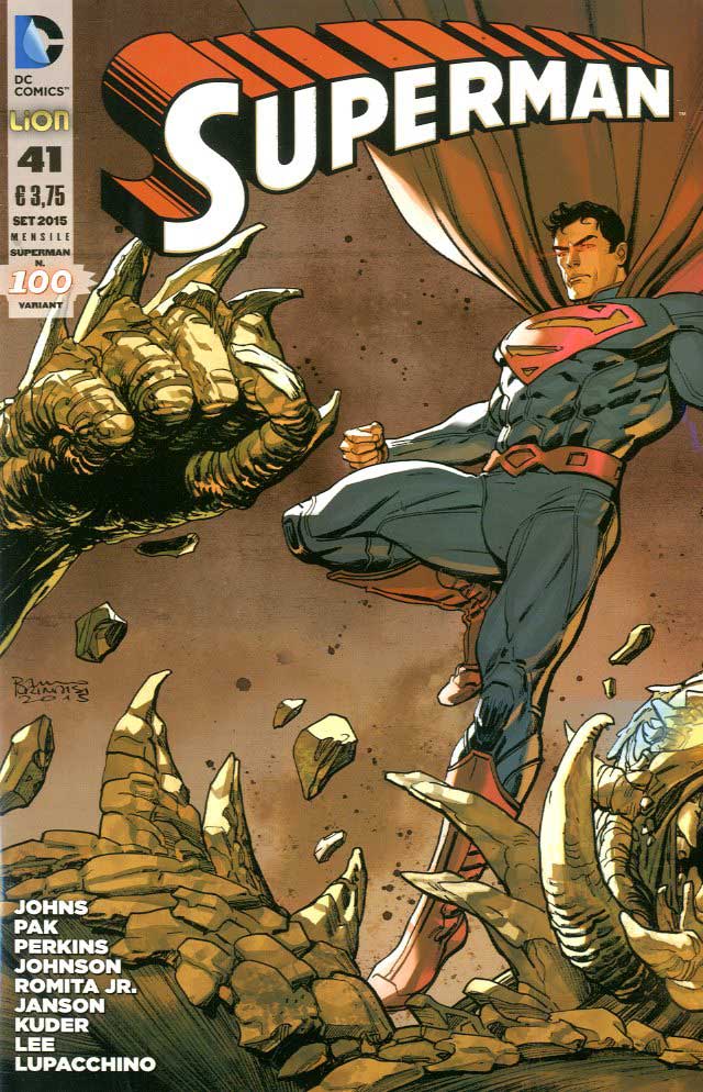SUPERMAN SERIE # 41 variant cover BRUNO BRINDISI-LION- nuvolosofumetti.