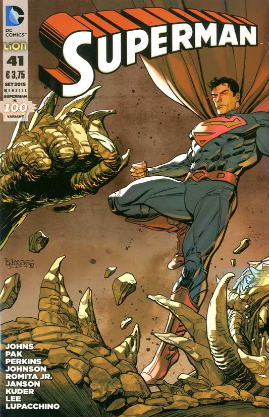 SUPERMAN SERIE # 41 variant cover BRUNO BRINDISI-LION- nuvolosofumetti.