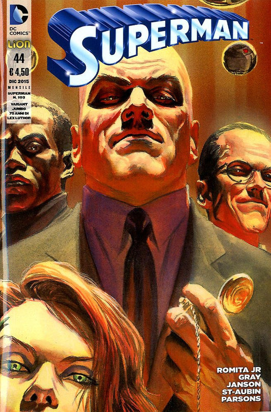 SUPERMAN serie 2012 # 44 variant jumbo 75 (anni di Luthor)-LION- nuvolosofumetti.