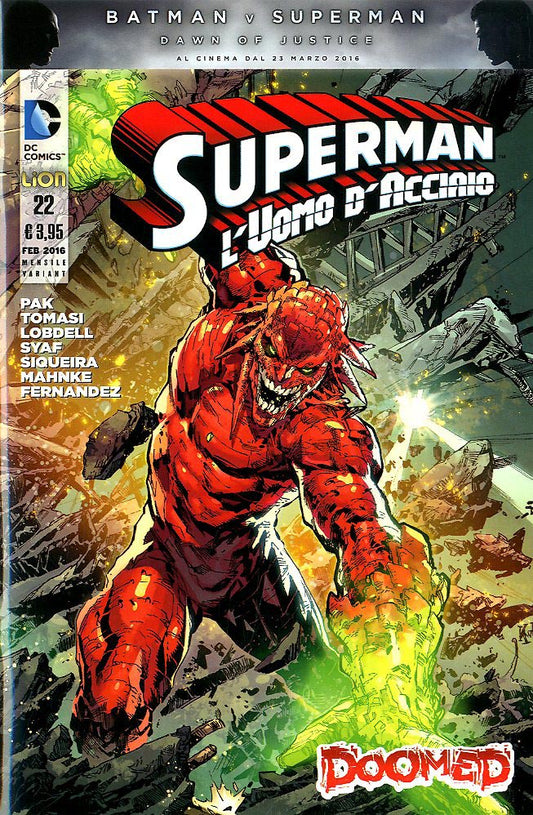 SUPERMAN L'UOMO D'ACCIAIO # 22 variant Doomed 22-LION- nuvolosofumetti.