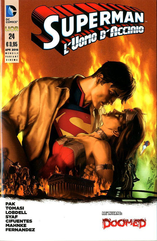SUPERMAN L'UOMO D'ACCIAIO # 24 variant movie Dawn of justice 24-LION- nuvolosofumetti.