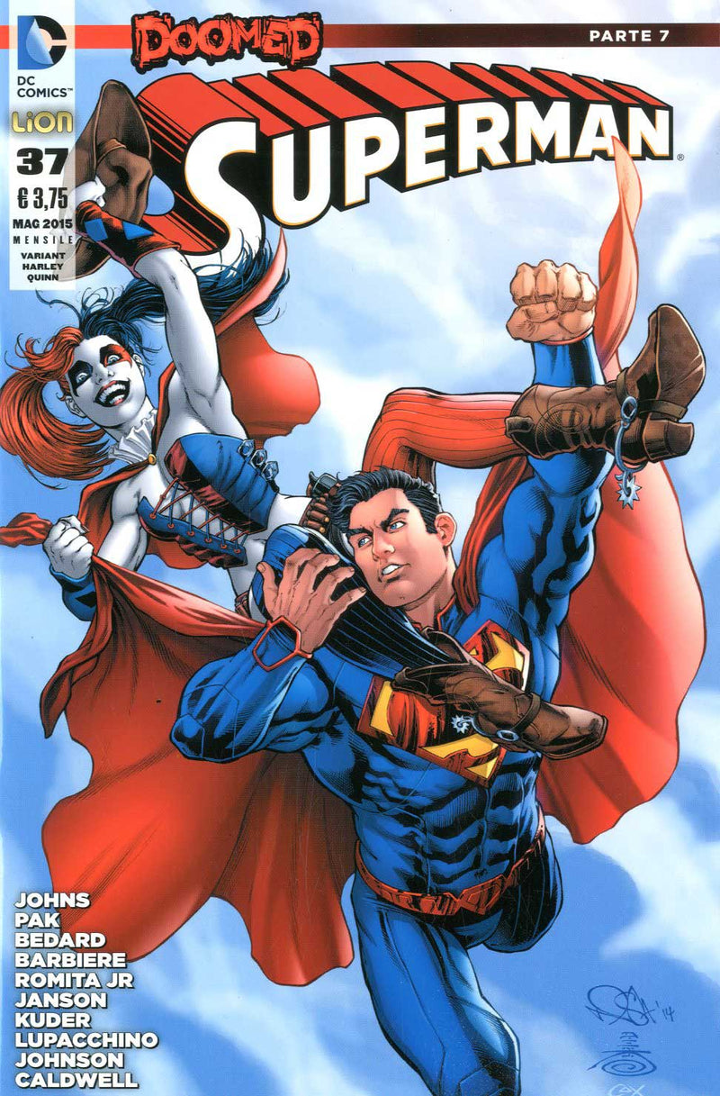 SUPERMAN  # 37 serie 2012 variant Harley Quinn-LION- nuvolosofumetti.