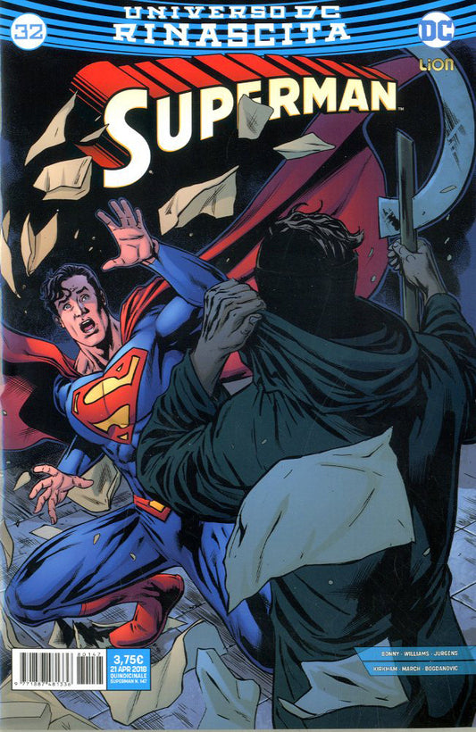 Superman rinascita 32, LION, nuvolosofumetti,