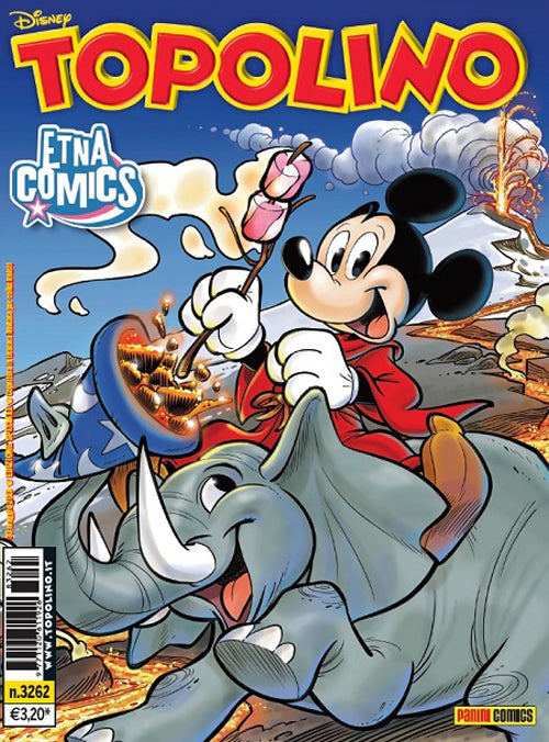 TOPOLINO 3262 VARIANT COVER SPECIALE ETNA COMICS                                                     3258, PANINI DISNEY, nuvolosofumetti,