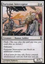 Intercettatore di Foriys foil  Spirale Temporale 3282-Wizard of the Coast- nuvolosofumetti.