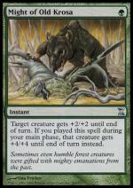 Potenza della Vecchia Krosa  Spirale Temporale 204-Wizard of the Coast- nuvolosofumetti.