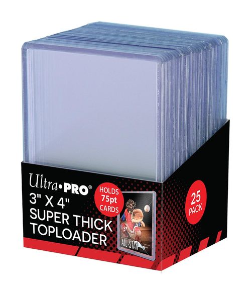 Ultra Pro Toploaders Thick 75Pt.(3"x4") Pack