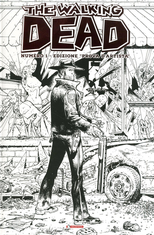 THE WALKING DEAD # 1 prova d'artista 1-SALDAPRESS- nuvolosofumetti.