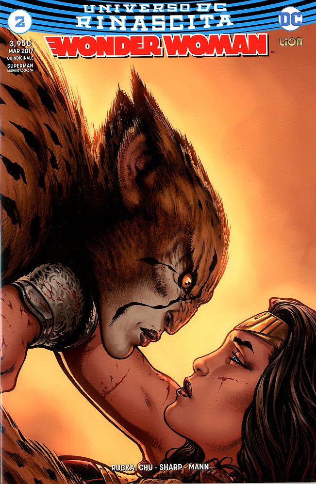 Wonder Woman rinascita # 2 ristampa 2-LION- nuvolosofumetti.