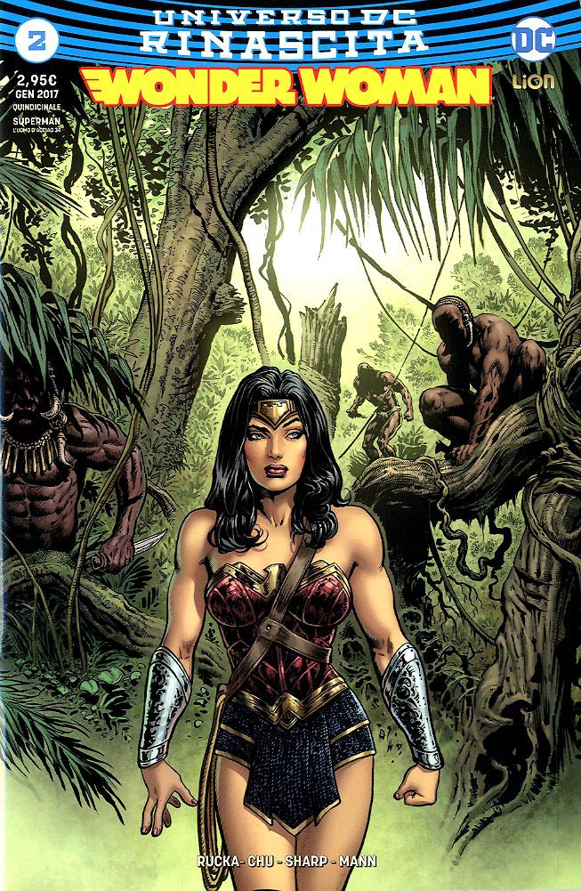 Wonder Woman rinascita # 2 variant 2-LION- nuvolosofumetti.