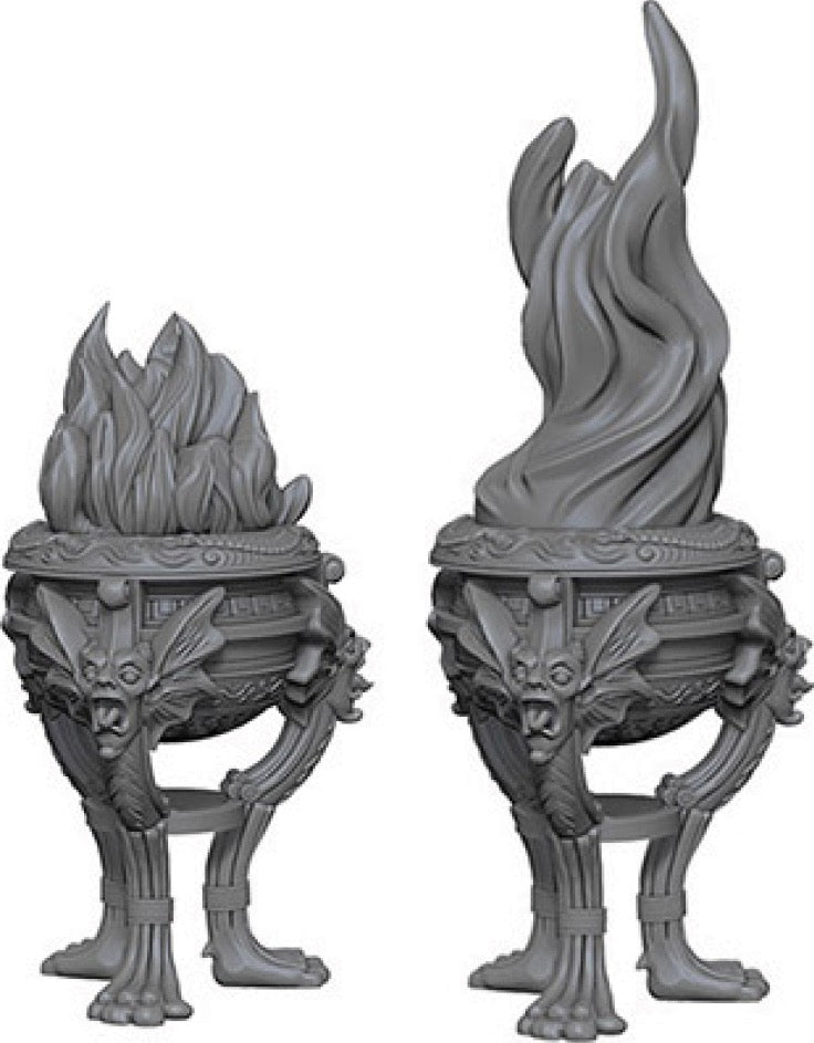 Deep Cuts unpainted miniatures - Braziers-WIZKIDS/NECA- nuvolosofumetti.