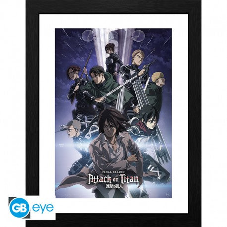 ATTACK ON TITAN - Framed print "S4 key art 2"