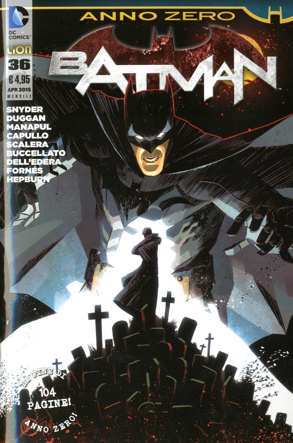 BATMAN serie new 52 36, LION, nuvolosofumetti,