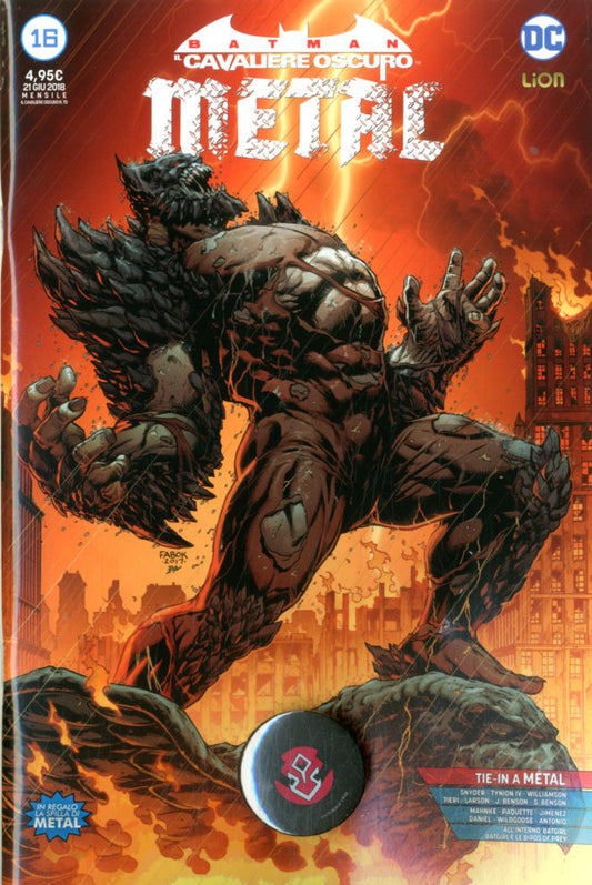 BATMAN CAVALIERE OSCURO  VARIANT PIN 16-LION- nuvolosofumetti.