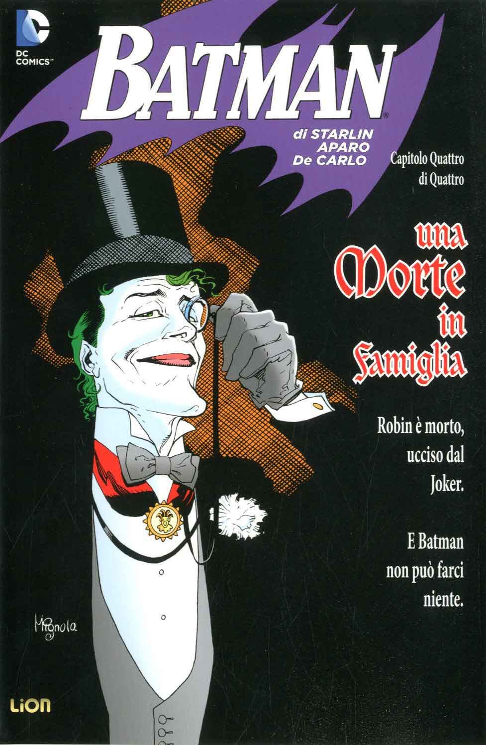 MDFR MINISERIE M 4 - BATMAN UNA MORTE IN FAMIGLIA 4 4-LION- nuvolosofumetti.