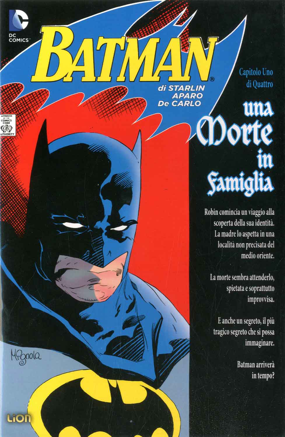 MDFR MINISERIE M 1 - BATMAN UNA MORTE IN FAMIGLIA 1 1-LION- nuvolosofumetti.