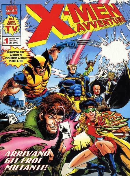 X-men avventure Sequenza dal n. 1 al n. 7  Edizioni Marvel Italia-COMPLETE E SEQUENZE- nuvolosofumetti.