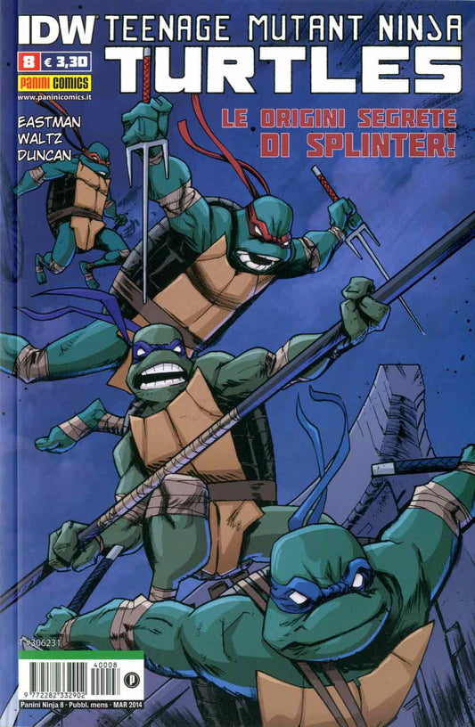 Teenage mutant Ninja Turtles 8, PANINI COMICS, nuvolosofumetti,