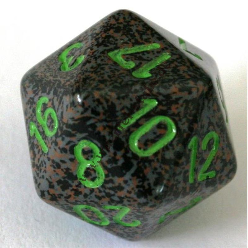 Dado 34mm D20 Speckled Earth