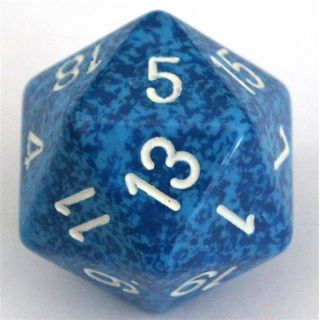 Dado 34mm D20 Speckled Water,