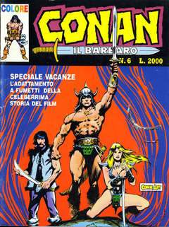CONAN IL BARBARO COLORI 6-COMIC ART- nuvolosofumetti.