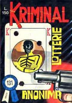 KRIMINAL 131-CORNO- nuvolosofumetti.