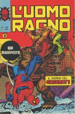 UOMO RAGNO PRIMA SERIE 168-CORNO- nuvolosofumetti.