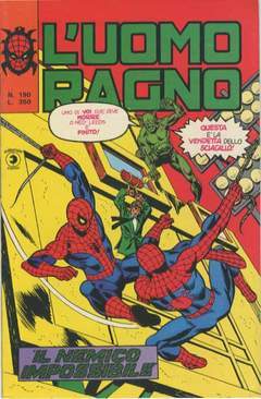 UOMO RAGNO PRIMA SERIE 190-CORNO- nuvolosofumetti.