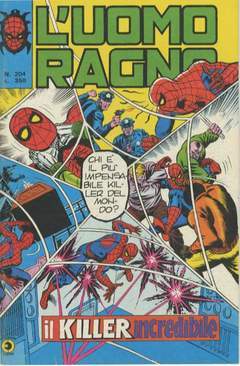 UOMO RAGNO PRIMA SERIE 204-CORNO- nuvolosofumetti.