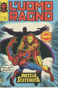 UOMO RAGNO PRIMA SERIE 211-CORNO- nuvolosofumetti.