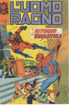 UOMO RAGNO PRIMA SERIE 218-CORNO- nuvolosofumetti.