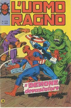UOMO RAGNO PRIMA SERIE 219-CORNO- nuvolosofumetti.
