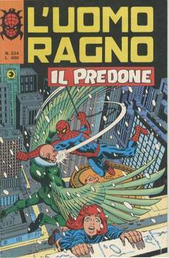 UOMO RAGNO PRIMA SERIE 224-CORNO- nuvolosofumetti.