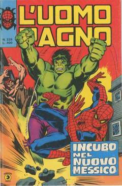 UOMO RAGNO PRIMA SERIE 226-CORNO- nuvolosofumetti.