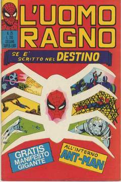 UOMO RAGNO PRIMA SERIE 25-CORNO- nuvolosofumetti.