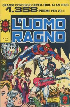 UOMO RAGNO PRIMA SERIE 275-CORNO- nuvolosofumetti.