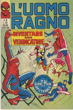 UOMO RAGNO PRIMA SERIE 36-CORNO- nuvolosofumetti.