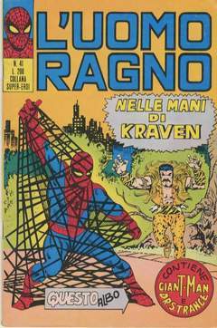 UOMO RAGNO PRIMA SERIE 41-CORNO- nuvolosofumetti.