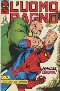 UOMO RAGNO PRIMA SERIE 70-CORNO- nuvolosofumetti.