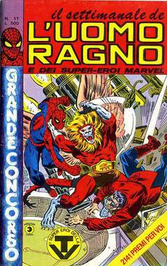 UOMO RAGNO SETTIMANALE 11-CORNO- nuvolosofumetti.