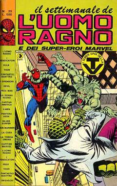 UOMO RAGNO SETTIMANALE 29-CORNO- nuvolosofumetti.