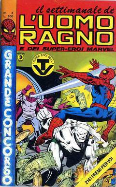 UOMO RAGNO SETTIMANALE 2-CORNO- nuvolosofumetti.