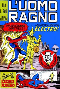 UOMO RAGNO PRIMA SERIE 9-CORNO- nuvolosofumetti.