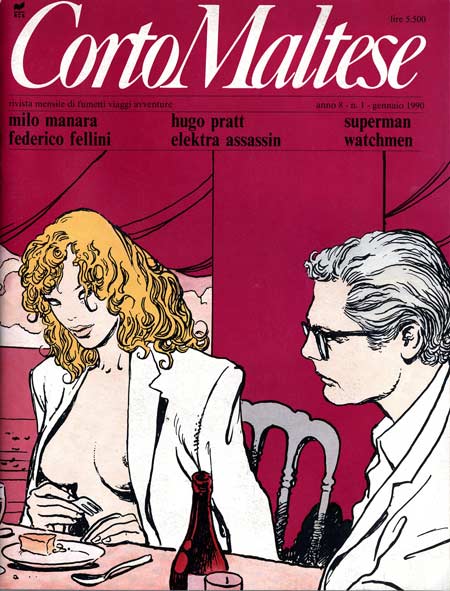 CORTO MALTESE 1990 1-Rizzoli- nuvolosofumetti.
