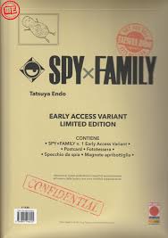 SPY X FAMILY 1 VARIANT EARLY ACCESS, PANINI COMICS, nuvolosofumetti,