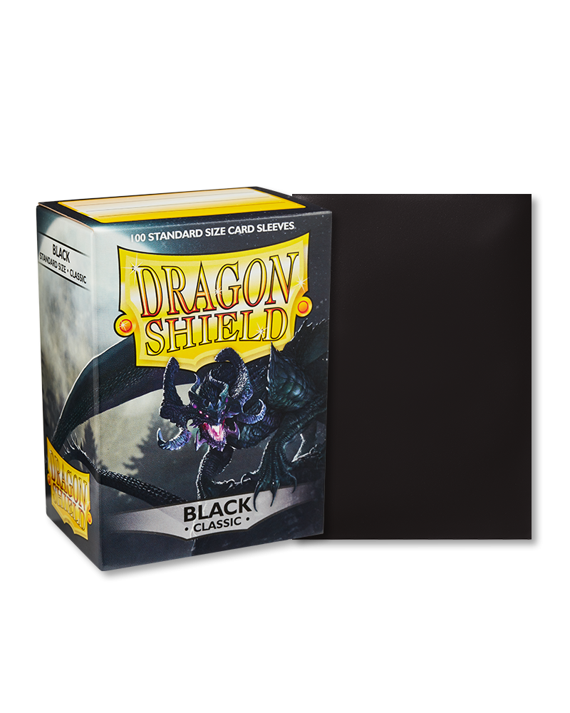 Dragon shield 100 card sleeves black classic